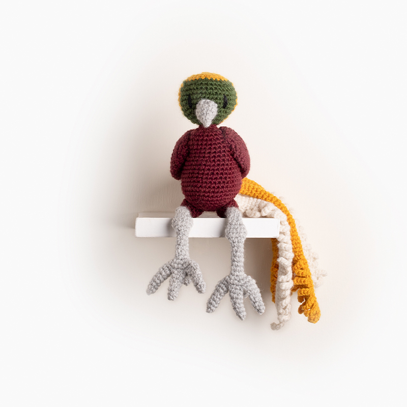 paradise bird crochet amigurumi project pattern kerry lord Edward's menagerie